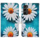 For Samsung Galaxy S24 FE 5G 3D Colored Drawing Flip Leather Phone Case(Daisy) - 1