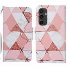 For Samsung Galaxy S24 FE 5G 3D Colored Drawing Flip Leather Phone Case(Marble) - 1