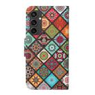 For Samsung Galaxy S24 FE 5G 3D Colored Drawing Flip Leather Phone Case(Ethnic Totem) - 3