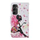 For Samsung Galaxy S24 FE 5G 3D Colored Drawing Flip Leather Phone Case(Dance Girl) - 3