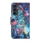 For Samsung Galaxy S24 FE 5G 3D Colored Drawing Flip Leather Phone Case(Star Mandala) - 3