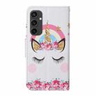 For Samsung Galaxy S24 FE 5G 3D Colored Drawing Flip Leather Phone Case(Crown) - 3