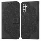 For Samsung Galaxy S23 FE 5G Mandala Embossed Flip Leather Phone Case(Black) - 1