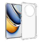 For Realme 12+ 5G Shockproof Non-slip Thickening TPU Phone Case(Transparent) - 1