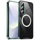 For Samsung Galaxy S24 FE 5G MagSafe Magnetic Frosted Metal Phone Case(Green) - 1