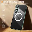For Samsung Galaxy S24 FE 5G MagSafe Magnetic Frosted Metal Phone Case(Green) - 3