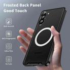 For Samsung Galaxy S25 5G MagSafe Magnetic Frosted Metal Phone Case(Black) - 3