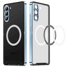 For Samsung Galaxy S25 5G MagSafe Magnetic Frosted Metal Phone Case(Blue) - 2