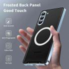 For Samsung Galaxy S25 5G MagSafe Magnetic Frosted Metal Phone Case(Blue) - 3