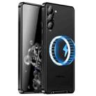 For Samsung Galaxy S25+ 5G MagSafe Magnetic Frosted Metal Phone Case(Black) - 1