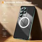 For Samsung Galaxy S25 Ultra 5G MagSafe Magnetic Frosted Metal Phone Case(Blue) - 3