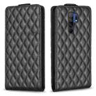 For Xiaomi Redmi 9 Diamond Lattice Vertical Flip Leather Phone Case(Black) - 1