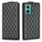 For Xiaomi Redmi 10 5G / Note 11E Diamond Lattice Vertical Flip Leather Phone Case(Black) - 1