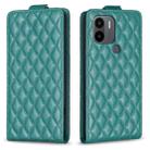 For Redmi A1 / A1+ / A2 Diamond Lattice Vertical Flip Leather Phone Case(Green) - 1