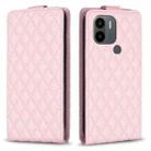 For Redmi A1 / A1+ / A2 Diamond Lattice Vertical Flip Leather Phone Case(Pink) - 1