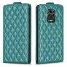 For Redmi Note 9 Pro / 9 Pro Max Diamond Lattice Vertical Flip Leather Phone Case(Green) - 1