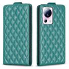 For Xiaomi 13 Lite / Civi 2 Diamond Lattice Vertical Flip Leather Phone Case(Green) - 1