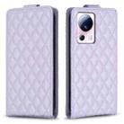 For Xiaomi 13 Lite / Civi 2 Diamond Lattice Vertical Flip Leather Phone Case(Purple) - 1