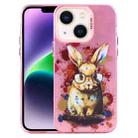 For iPhone 14 Animal Pattern PC Phone Case(Rabbit) - 1