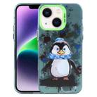 For iPhone 14 Animal Pattern PC Phone Case(Penguin) - 1