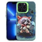 For iPhone 13 Pro Animal Pattern PC Phone Case(Raccoon) - 1