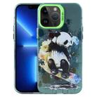 For iPhone 13 Pro Animal Pattern PC Phone Case(Panda) - 1