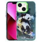 For iPhone 13 Animal Pattern PC Phone Case(Panda) - 1
