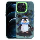 For iPhone 12 Pro Max Animal Pattern PC Phone Case(Penguin) - 1