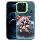 For iPhone 12 Pro Max Animal Pattern PC Phone Case(Raccoon) - 1