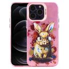 For iPhone 12 Pro Animal Pattern PC Phone Case(Rabbit) - 1