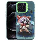 For iPhone 12 Pro Animal Pattern PC Phone Case(Raccoon) - 1