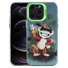 For iPhone 12 Pro Animal Pattern PC Phone Case(Monkey) - 1
