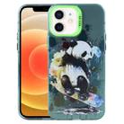 For iPhone 12 Animal Pattern PC Phone Case(Panda) - 1