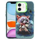 For iPhone 11 Animal Pattern PC Phone Case(Raccoon) - 1