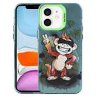For iPhone 11 Animal Pattern PC Phone Case(Monkey) - 1