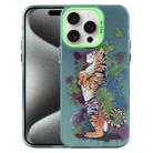 For iPhone 15 Pro Max Animal Pattern PC Phone Case(Tiger) - 1