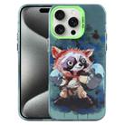 For iPhone 15 Pro Max Animal Pattern PC Phone Case(Raccoon) - 1