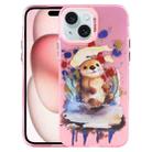 For iPhone 15 Plus Animal Pattern PC Phone Case(Otter) - 1