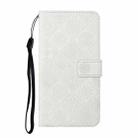 For iPhone 16 Pro Max Ethnic Style Embossed Pattern Leather Phone Case(White) - 2