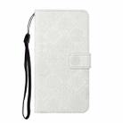 For iPhone 16 Ethnic Style Embossed Pattern Leather Phone Case(White) - 2