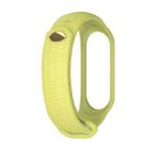 For Xiaomi Mi Band 3 / 4 Mijobs Honeycomb Textured Silicone Watch Band, Aurora Positive Buckle(Green) - 1