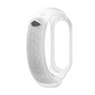 For Xiaomi Mi Band 3 / 4 Mijobs Honeycomb Textured Silicone Watch Band, Aurora Positive Buckle(Transparent) - 1