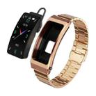 K13S 1.14 inch TFT Screen Slub Steel Strap Smart Calling Bracelet Supports Sleep Management/Blood Oxygen Monitoring(Rose Gold) - 1