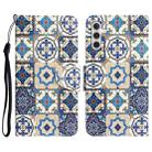 For Samsung Galaxy S23 FE 5G Colored Drawing Leather Phone Case(Vintage Totem) - 1