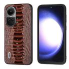 For OPPO Reno10 Global / Reno10 Pro Global  ABEEL Genuine Leather Weilai Series Phone Case(Coffee) - 1