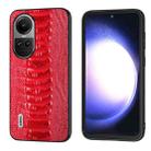 For OPPO Reno10 Global / Reno10 Pro Global  ABEEL Genuine Leather Weilai Series Phone Case(Red) - 1