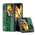 For OPPO Find N3 Flip ABEEL Genuine Leather Weilai Series Phone Case(Green) - 1