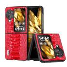For OPPO Find N3 Flip ABEEL Genuine Leather Weilai Series Phone Case(Red) - 1