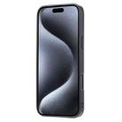 For iPhone 16 Calfskin Card Slot TPU Hybrid PU Phone Case(Black) - 3