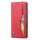 For iPhone 16 Plus Knead Skin Texture Flip Leather Phone Case(Red) - 2